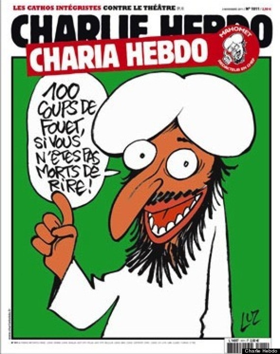 フランスで出回る預言者ムハンマドの風刺画