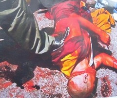 某国に虐殺されたチベット僧