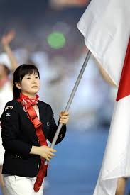 2008年北京オリンピックに出場、日本の開会式旗手を務める