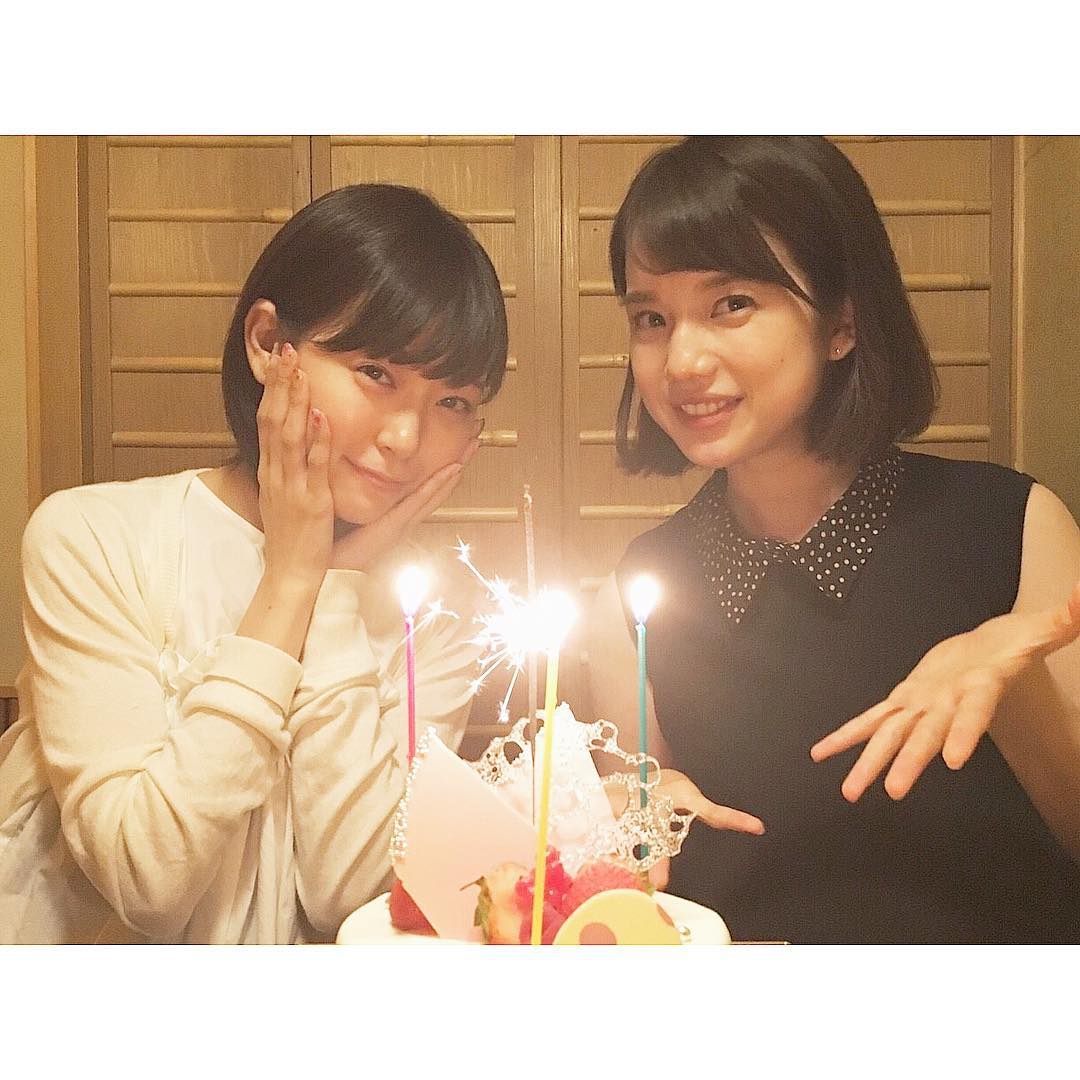 みるきーのNMB48卒業祝い?での渡辺美優紀さんと弘中アナの2ショット画像