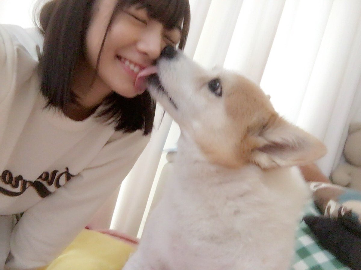 北野日奈子と愛犬のチップ